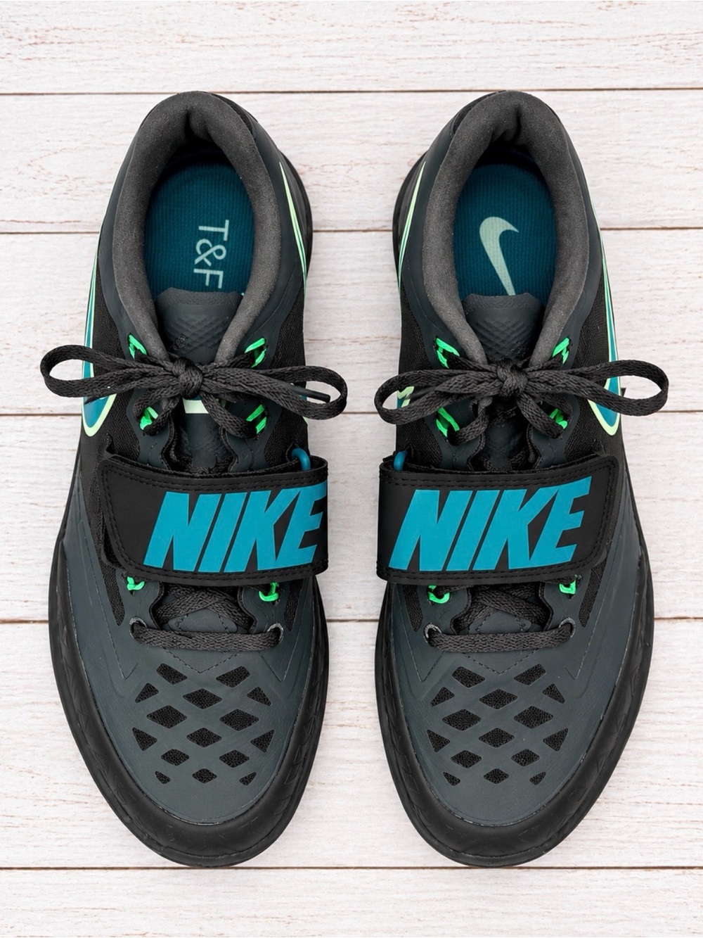 Nike Zoom SD 4 Throwing Shoes Black Teal Men’s 6 Women’s 7.5